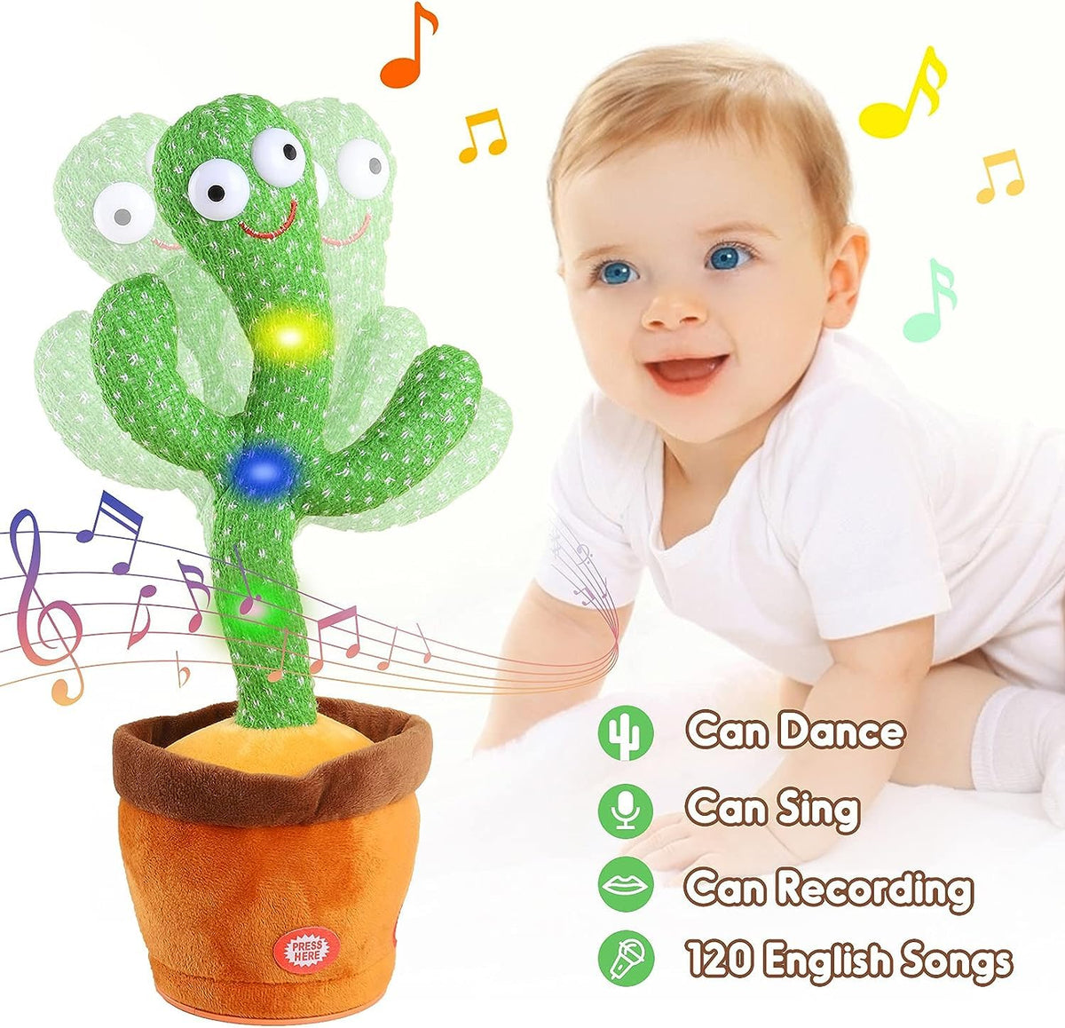 Cactus danseuse Rechargeable | لعبة الصبارة الراقصة للاطفال