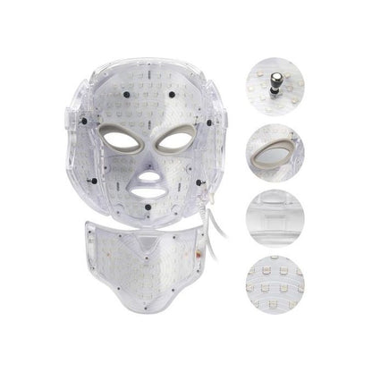 Masque facial photonique LED rajeunissement de la peau, thérapie des rides, 7 couleurs Visage Cou