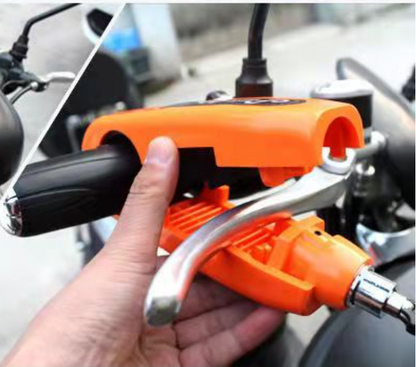 Verrou de Sécurité Antivol pour Guidon et Poignée de Moto et Scooter - قفل حماية مضاد للسرقة لمقود وخانق الدراجات النارية والسكوتر