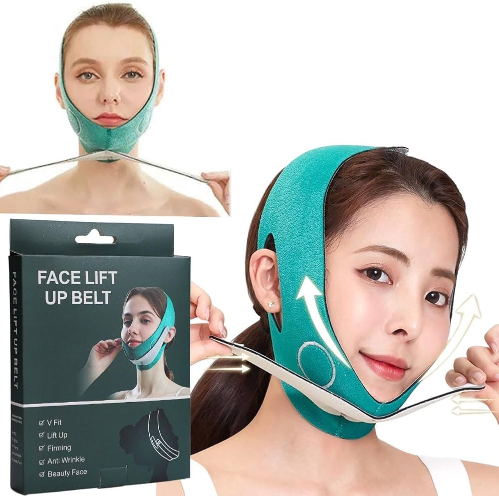Ceinture de LIFTING du Visage et Mentonnière V-Line Anti-Rides - حزام شد الوجه والذقن وتحديد الفك