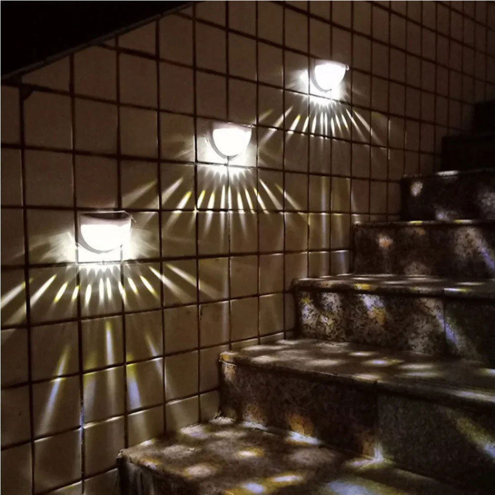Pack 4 Lampes solaires pour clôture imperméable IP65 – مصابيح الإنارة الخارجية