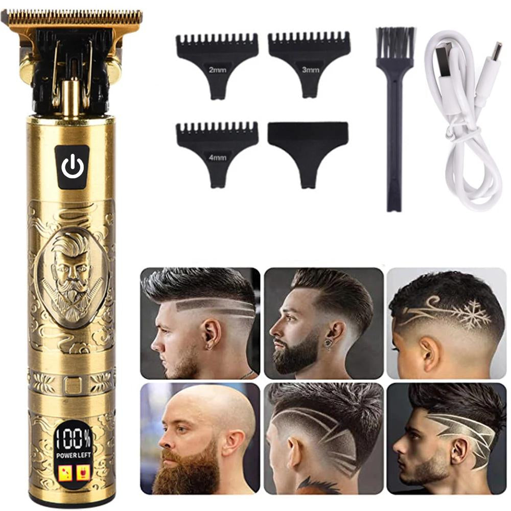 Tondeuse à cheveux professionnelle Zéro absolu , Dégradé , Low fade , Style vintage avec affichage LCD
