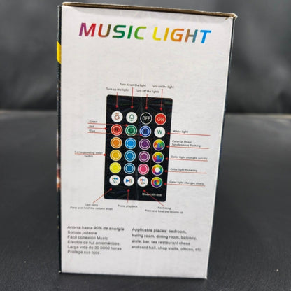 Projecteur de lumière Sonore RGB + W 4 en 1 Avec Bluetooth effet stroboscope