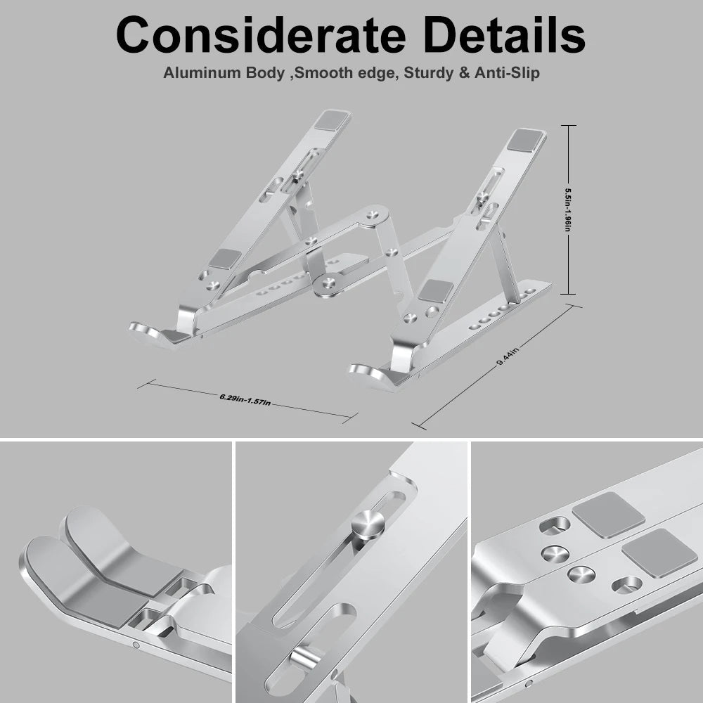 Support pliable réglable en Aluminium pour ordinateur Portable