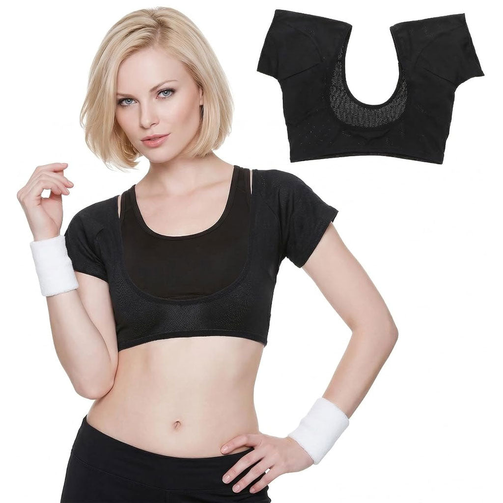 Coussinets de sudation en forme de t-shirt Réutilisables et lavables Pour les aisselles