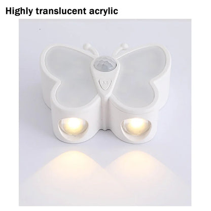 Lampe LED Papillon avec Détecteur de Mouvement Rechargeable USB 1PCS – مصباح فراشة بحساس الحركة قابل للشحن
