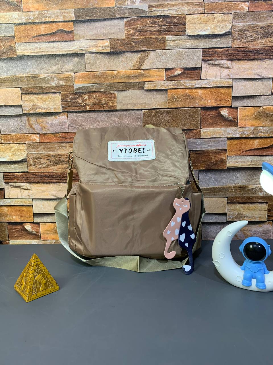 Sac à dos oxford Antivol étanche Pour Femme – Biege