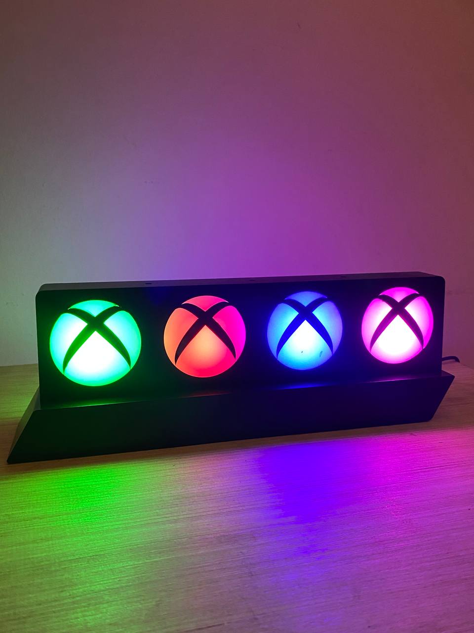 Lampe D’éclairage LED Xbox Icons Avec 3 Modes D’éclairage – Éclairage Couleur Interactif Avec Musique