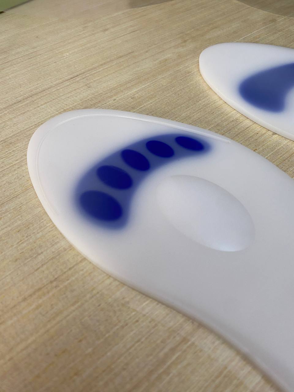 Paire de semelles en silicone souple coussinet complet pour les pieds