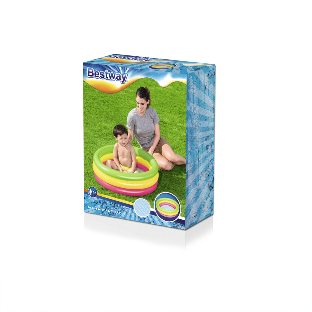 Piscine gonflable arc-en-ciel 70 cm x 24 cm Bestway #51128