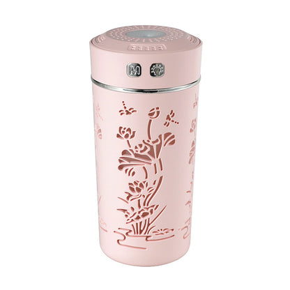 Diffuseur d’huiles essentielles et d’arôme froid, tasse de fleur de Lotus USB 250ml