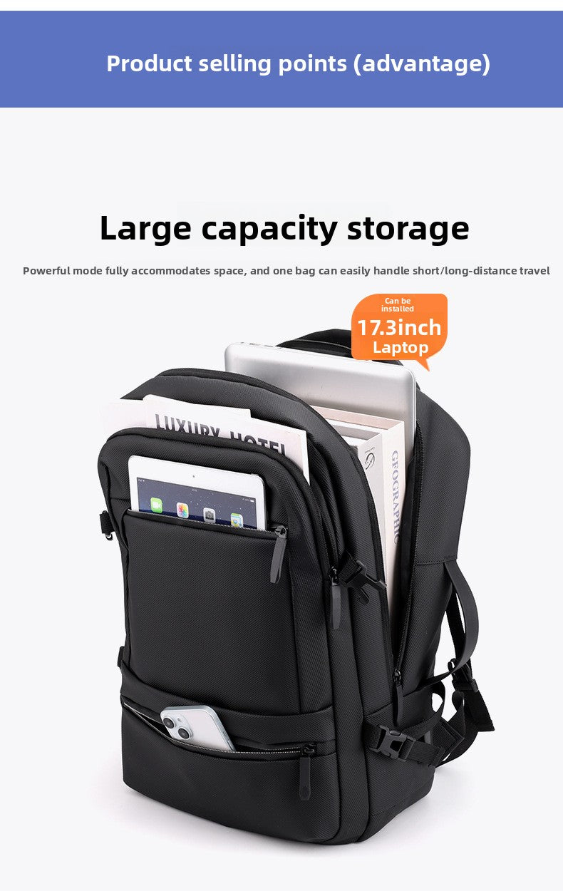 Sac à Dos pour Ordinateur Portable Grande Capacité et Anti-Vol Bomag Boy Noir - حقيبة ظهر للكمبيوتر المحمول واسعة ومانعة للسرقة