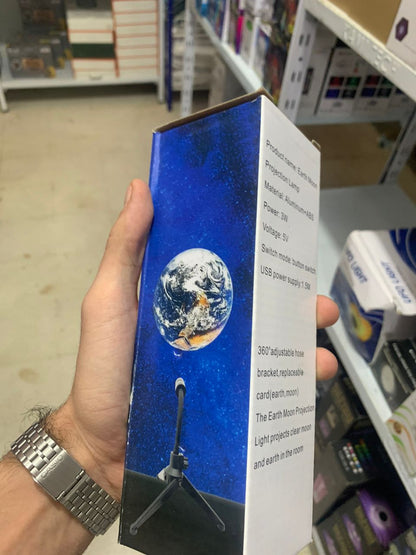 Lampe de lune projecteur veilleuse 360° lumière de projection de lune éclairage de charge USB
