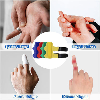 Attelle de doigt réglable avec barre en aluminium pour correction des doigts