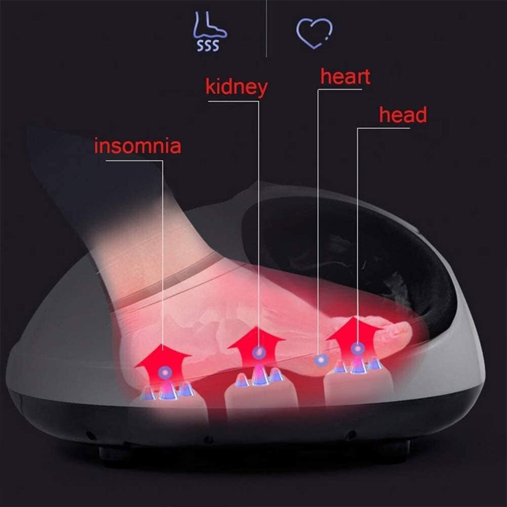 Masseur de pieds professionnel, avec malaxage des tissus profonds compression d’air, avec chaleur
