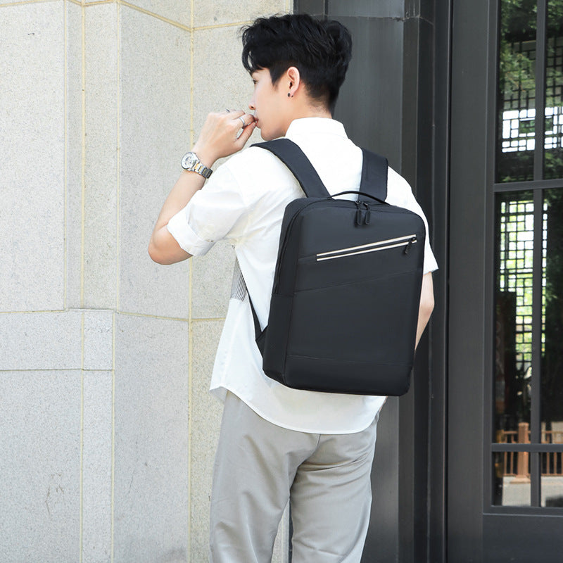 Sac à dos homme avec sac bandoulière et trousse 3en1 noir 2776-3 – محفظة ظهر رجالية 3 قطع أسود