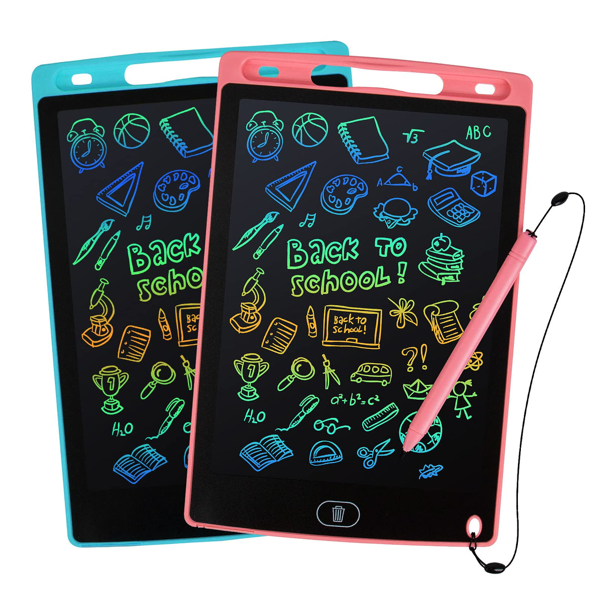 Sac à Dos orthopédique d’école primaire et Tablet LCD pour Enfants Cadeau - Rose