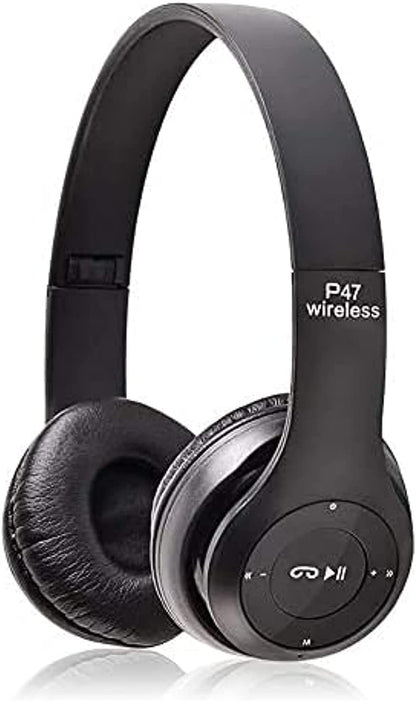 Casque Audio Stereo Bluetooth sans fil modèle P47 pliable