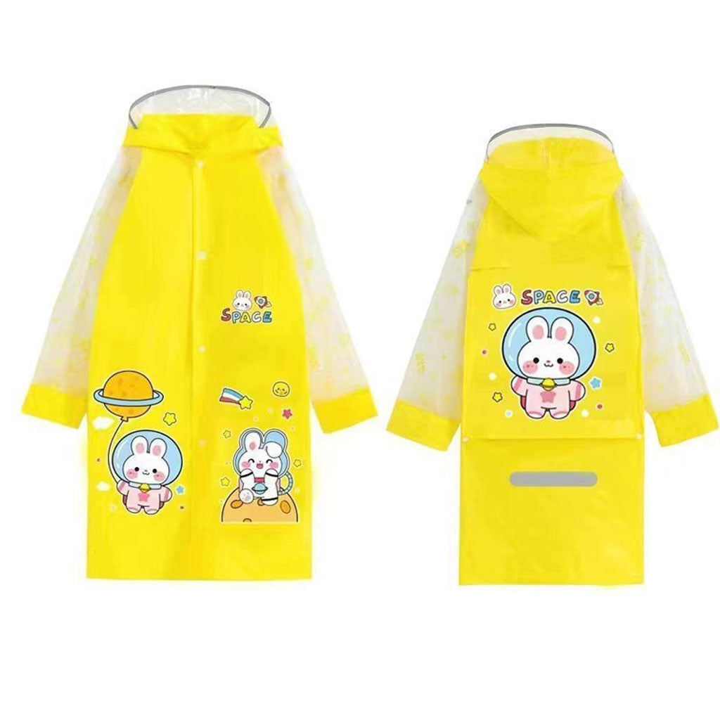 Cape Poncho Pluie Enfant Impermeable Anti Pluie - Jaune ( 9-16 ans )