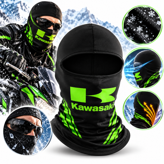 Cagoule Moto Thermique Balaclava Kawasaki - قناع واقي وجه كامل حراري للدراجات النارية