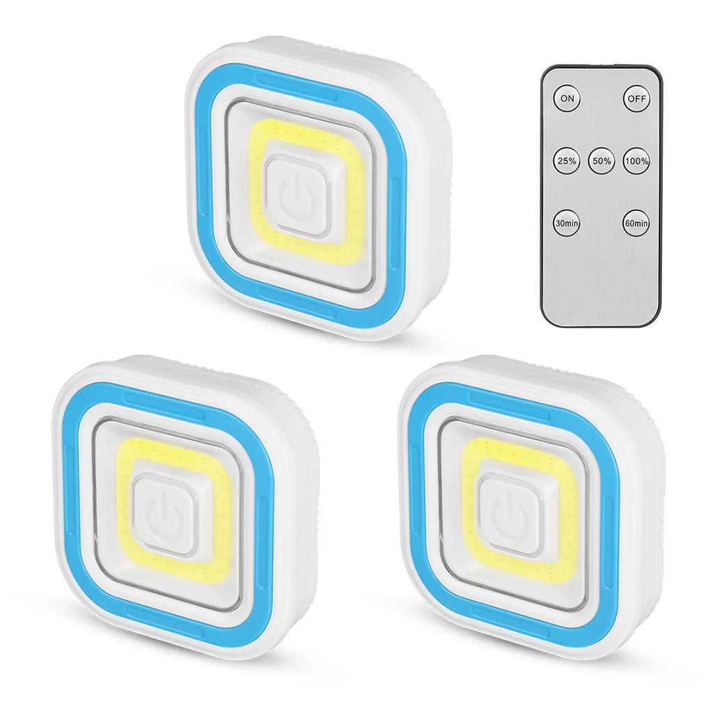 Pack 3 Spot LED intelligents avec télécommande ultra-lumineux – طقم مصابيح مع يد تحكم