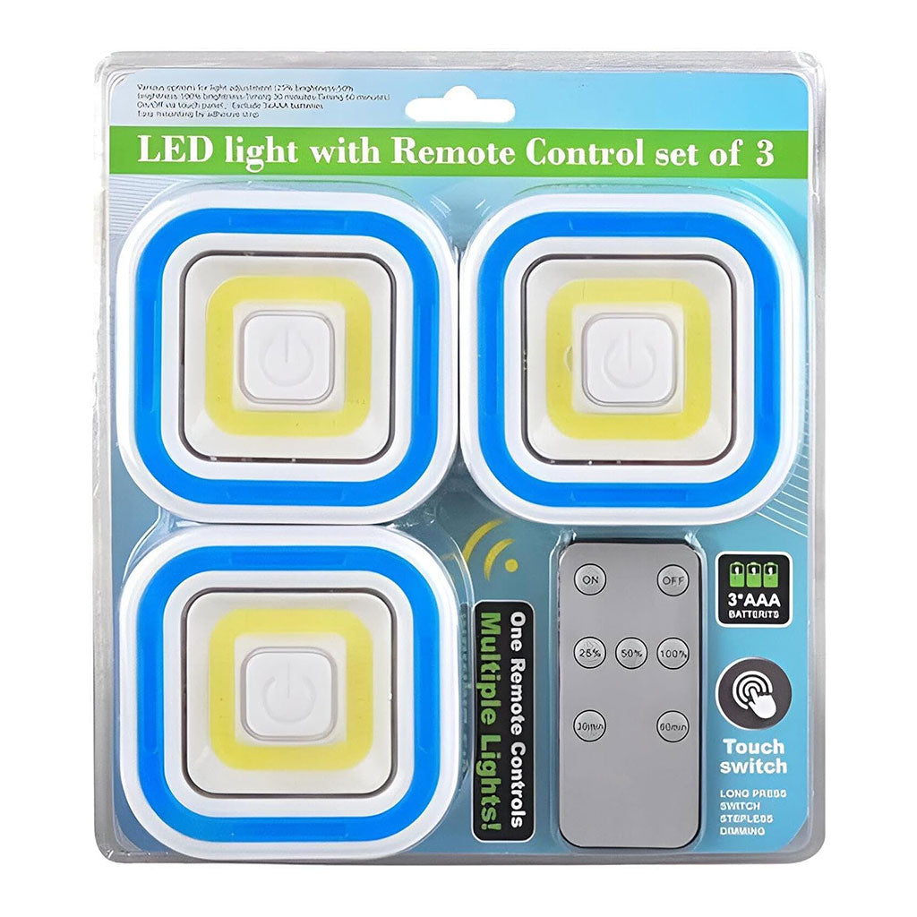 Pack 3 Spot LED intelligents avec télécommande ultra-lumineux – طقم مصابيح مع يد تحكم