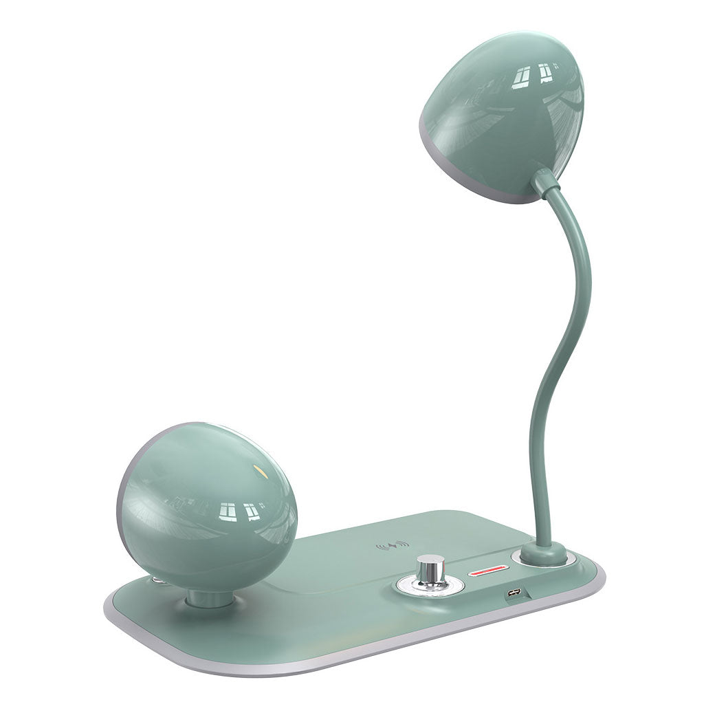 Station de Charge Vintage sans Fil Nostalgia 15W, Haut-Parleur Bluetooth