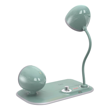 Station de Charge Vintage sans Fil Nostalgia 15W, Haut-Parleur Bluetooth