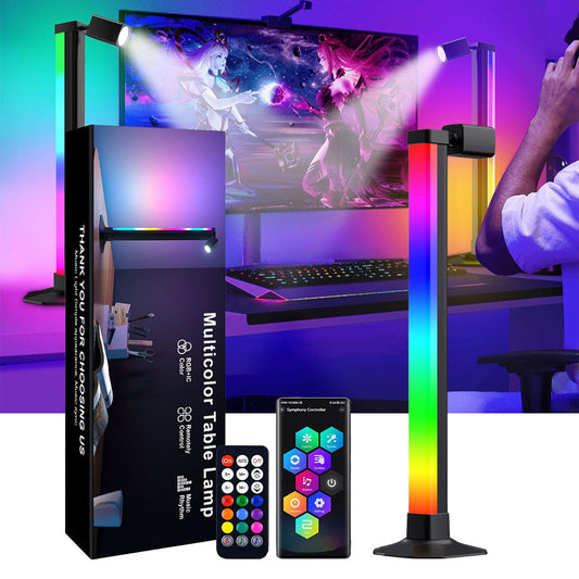 Lampadaire LED Angle RVB Intelligent Éclairage d'Ambiance Multicolore avec Télécommande 1Pcs - مصباح الأرضية الليد الذكي متعدد الألوان مع جهاز تحكم عن