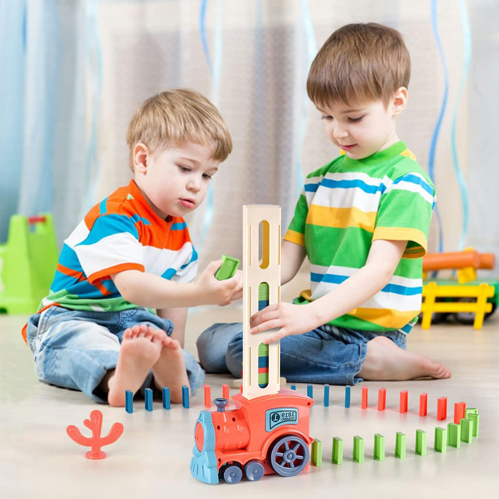 Jeu De Train Domino Educatifs avec lumières et Musique pour Enfants