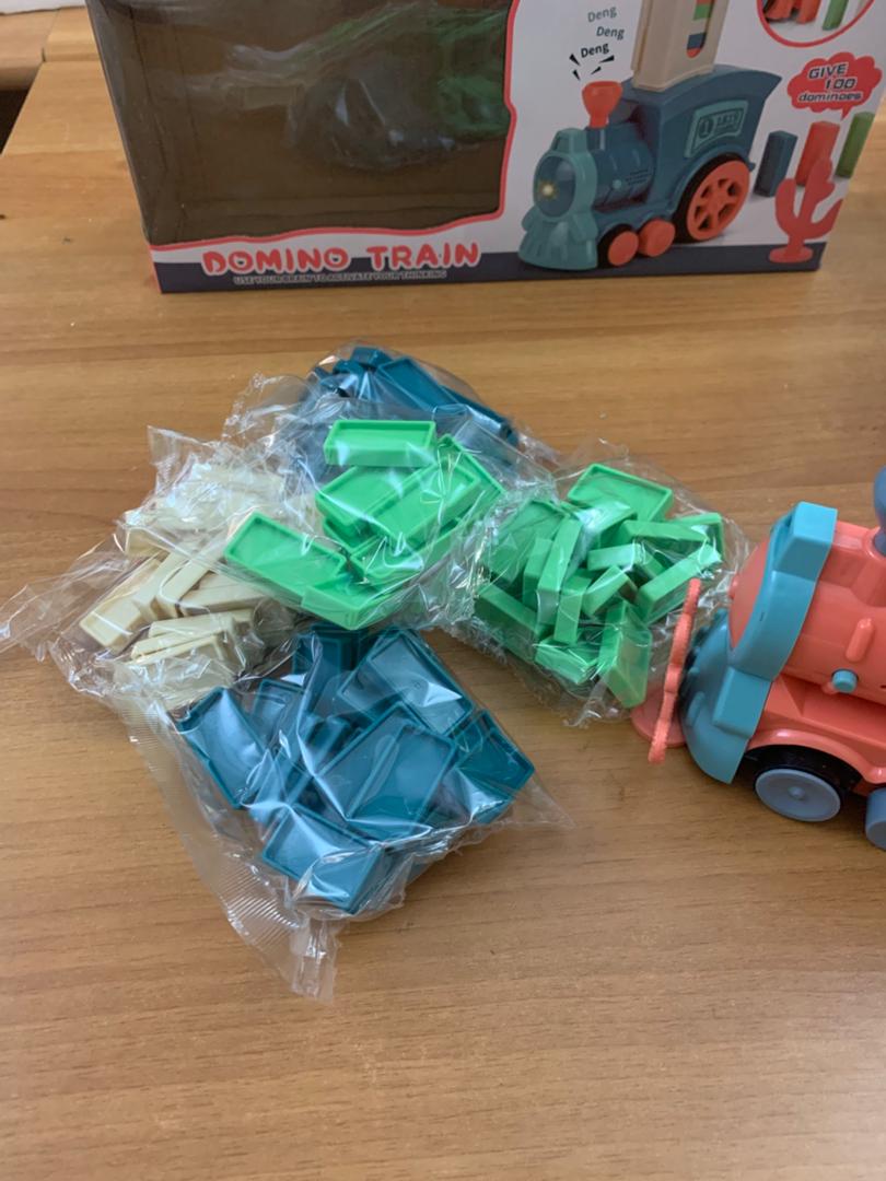 Jeu De Train Domino Educatifs avec lumières et Musique pour Enfants
