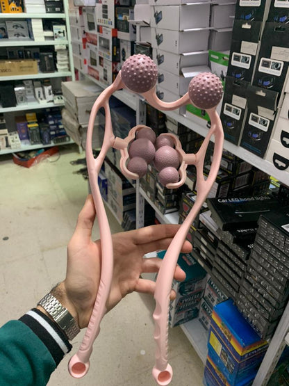 Masseur de corps multifonctionnel à six roues à billes et deux boules