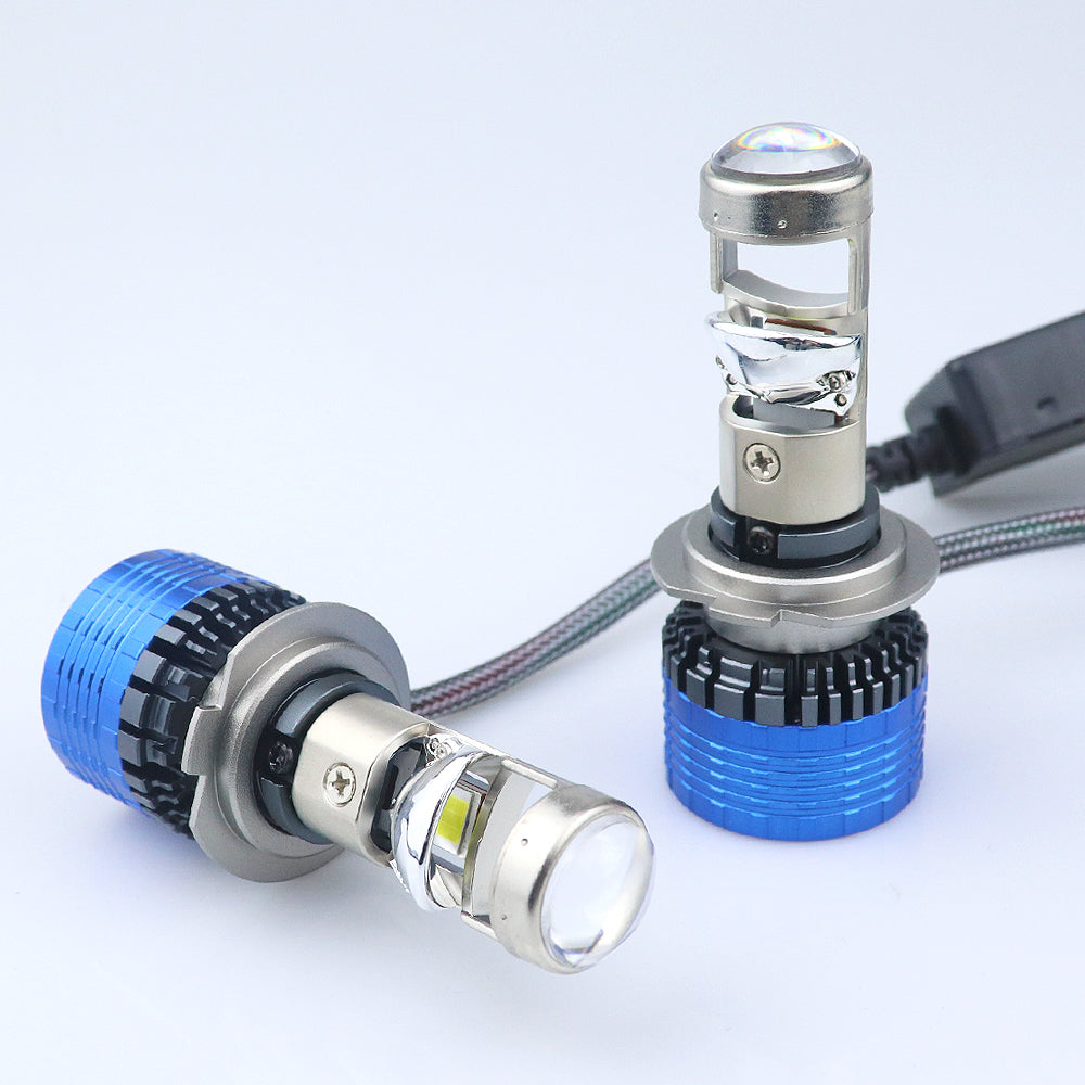 T80 Mini Loupe de Phare Laser LED H7 avec Lentille de Projecteur - مصابيح ليد أمامية للسيارة جد ساطعة