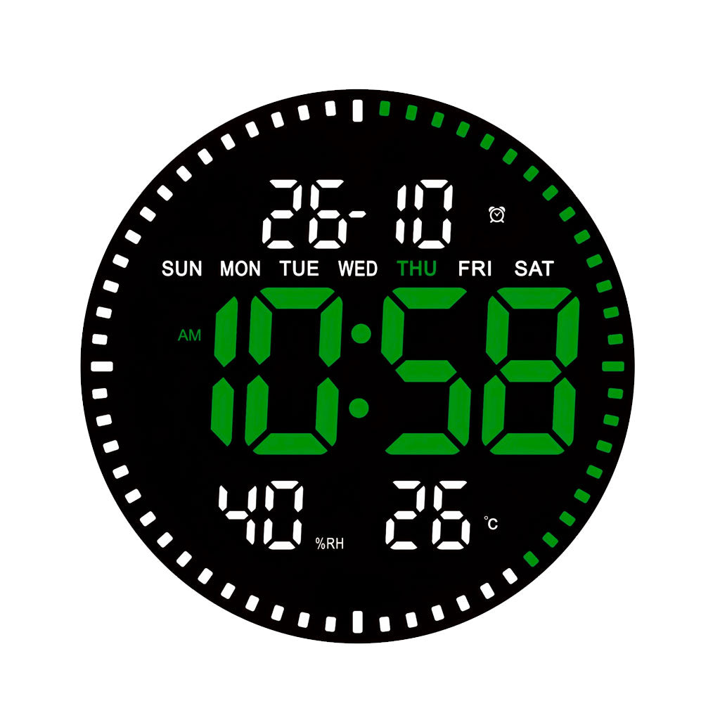 Horloge murale numérique LED avec Télécommande JH-2560