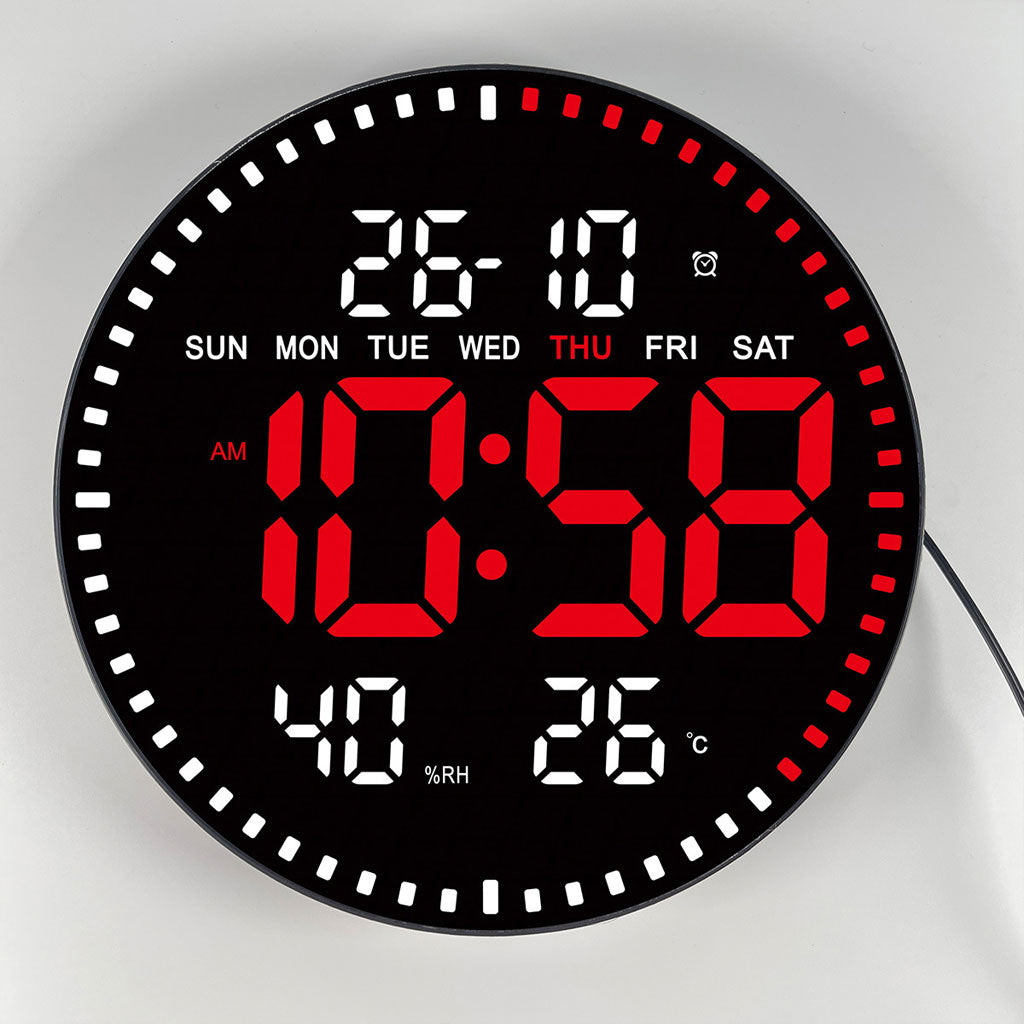 Horloge murale numérique LED avec Télécommande JH-2560