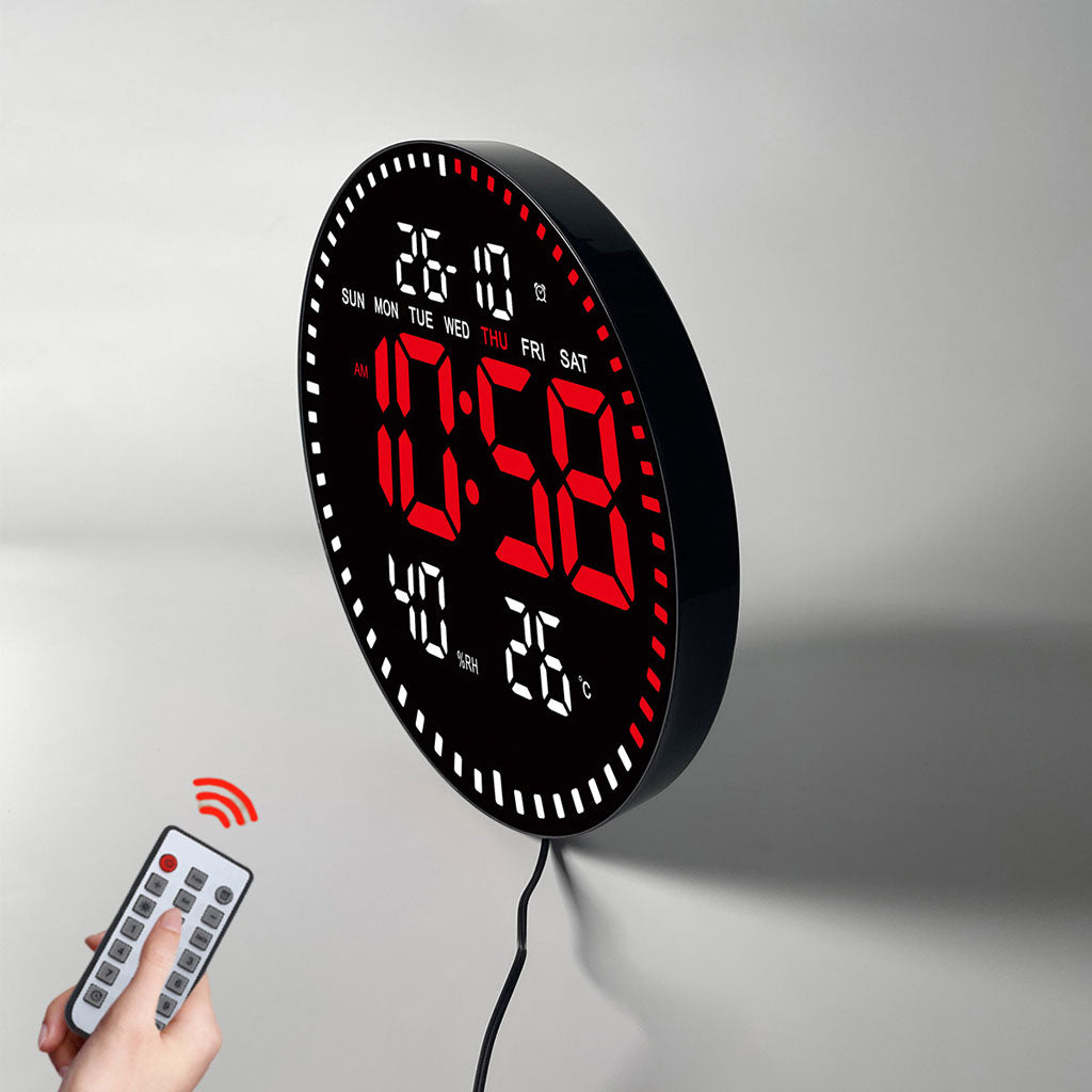 Horloge murale numérique LED avec Télécommande JH-2560