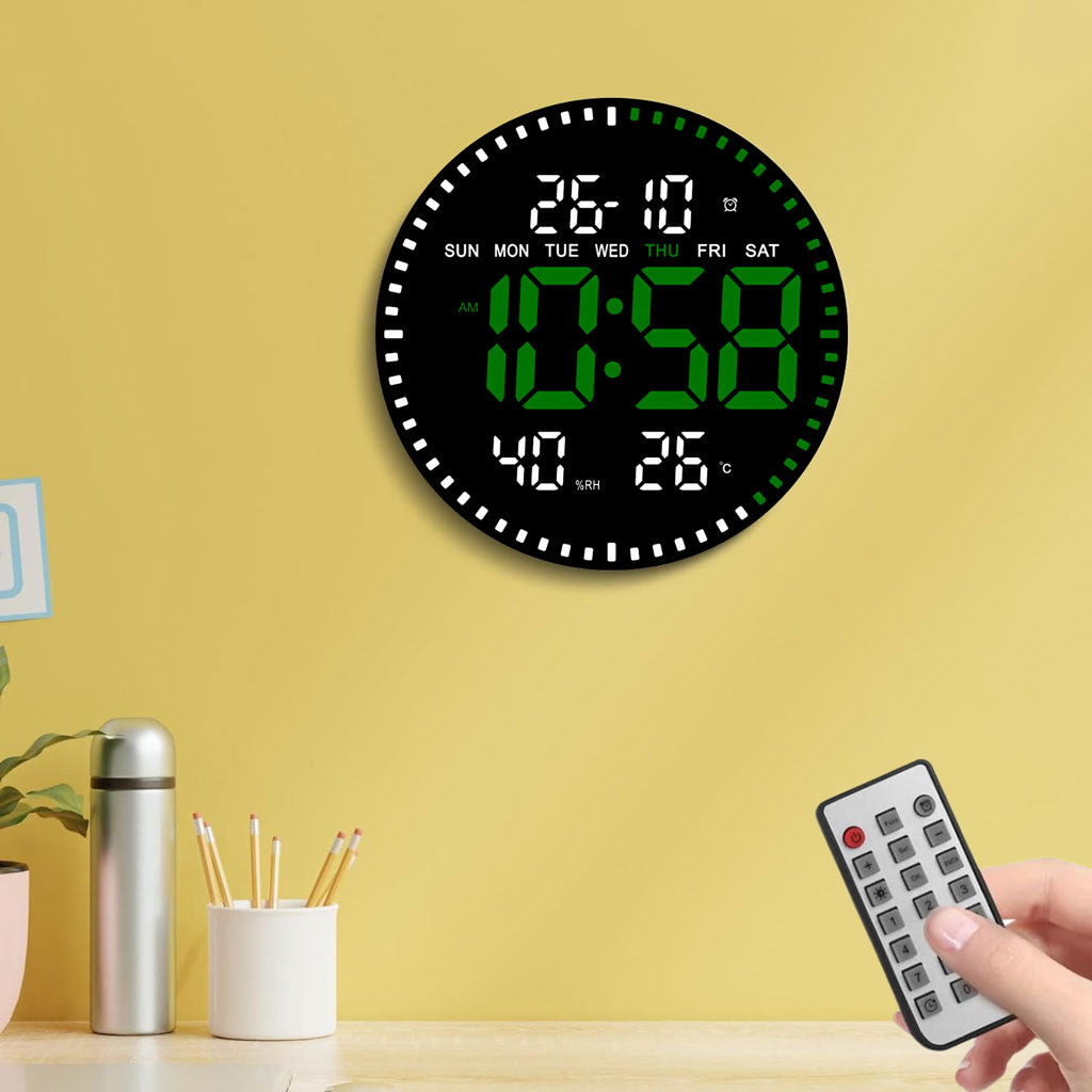 Horloge murale numérique LED avec Télécommande JH-2560