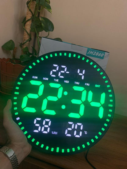 Horloge murale numérique LED avec Télécommande JH-2560