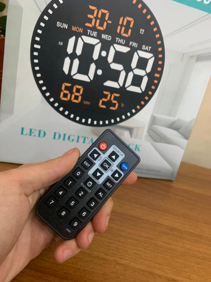 Horloge murale numérique LED avec Télécommande JH-2560