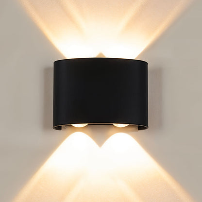 Applique Murale LED 4W D’Éclairage Extérieur 2 Lampes en PP