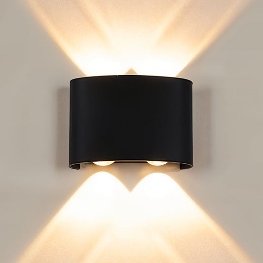 Applique Murale LED 4W D’Éclairage Extérieur 2 Lampes en PP
