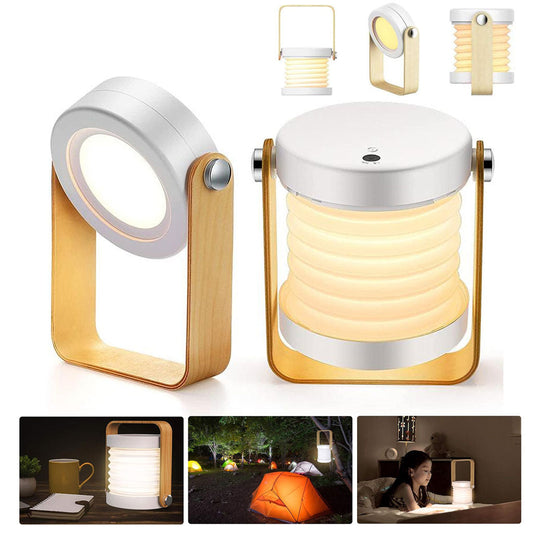 Lampe de Table Télescopique et Pliable 4 en 1 à intensité variable 3 niveaux