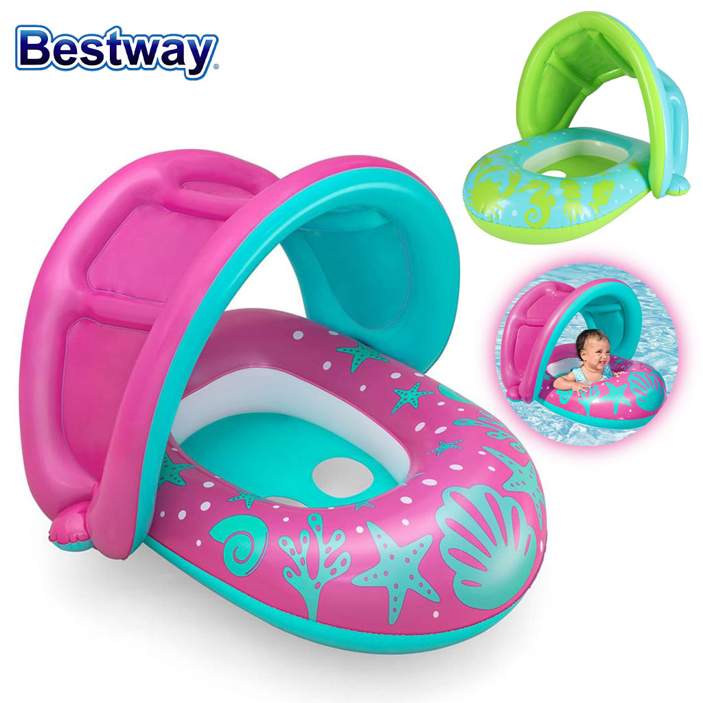 Bouée Gonflable pour enfants avec toit de protection UV Bestway 34091 – عوامة مائية للأطفال تنزوت
