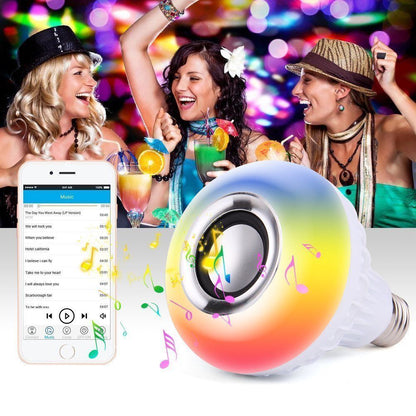Ampoule Bluetooth Avec Haut-Parleur Rgb Télécommande SansFil