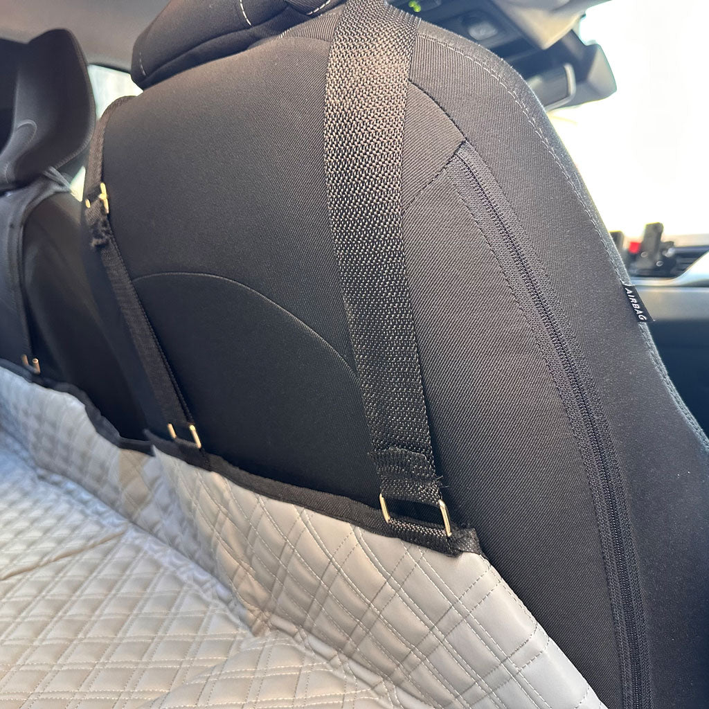 Matelas de Voiture Pliable avec Sangles Solides pour Siege Arrière