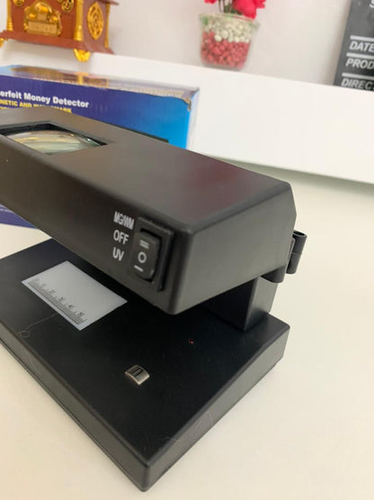 Détecteur de faux billets avec lumière UV bleue et blanche