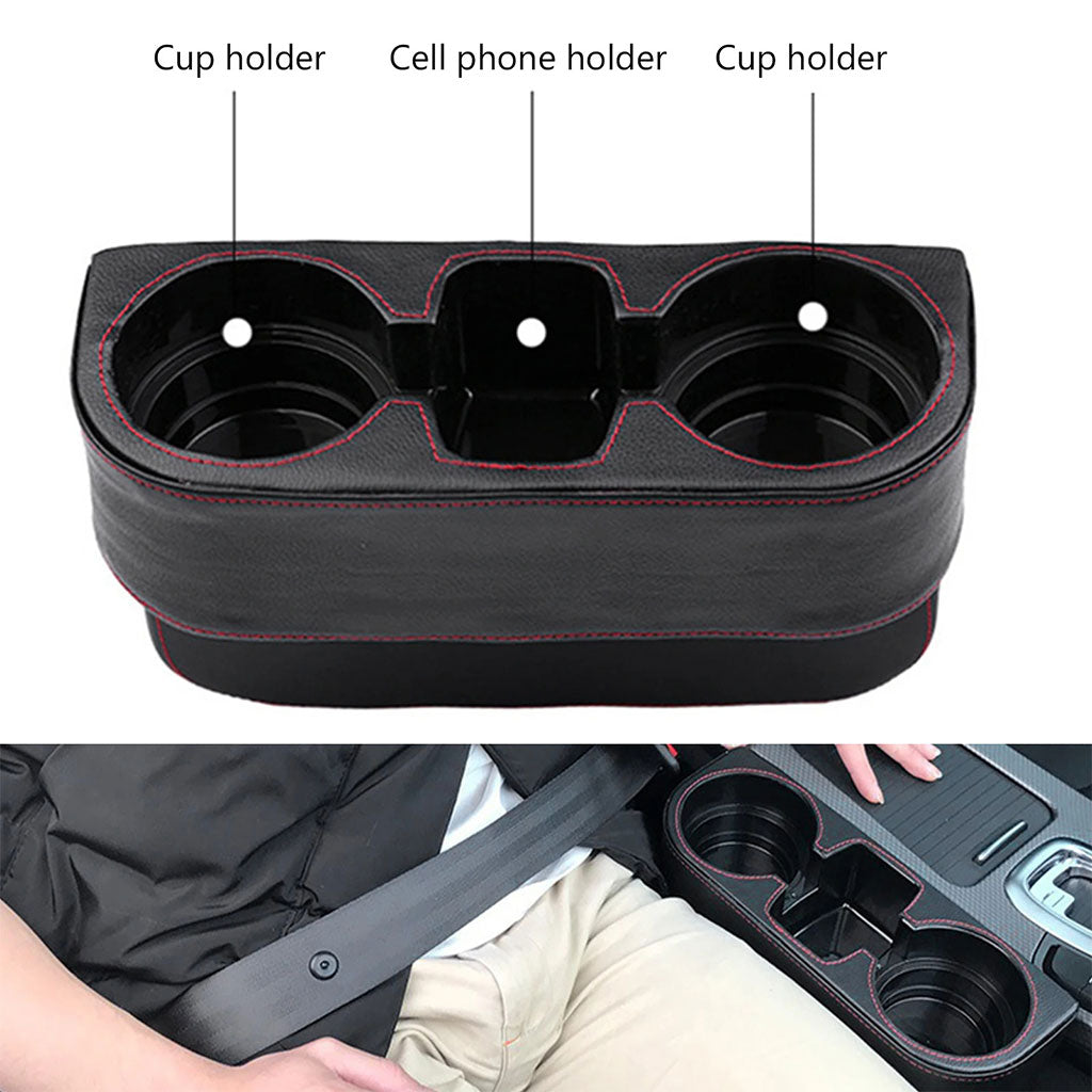 Organisateur de remplissage d’espace de voiture avec porte-gobelet