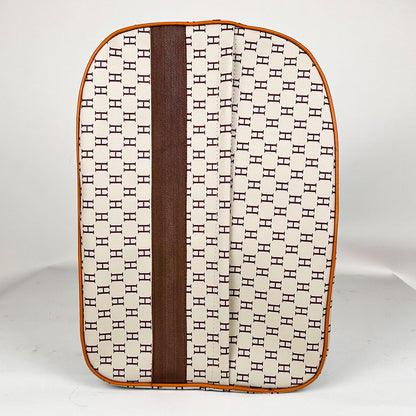 Pack 3Pcs Cabas Sac a Dos et Pochette en Tissue Imperméable Beige