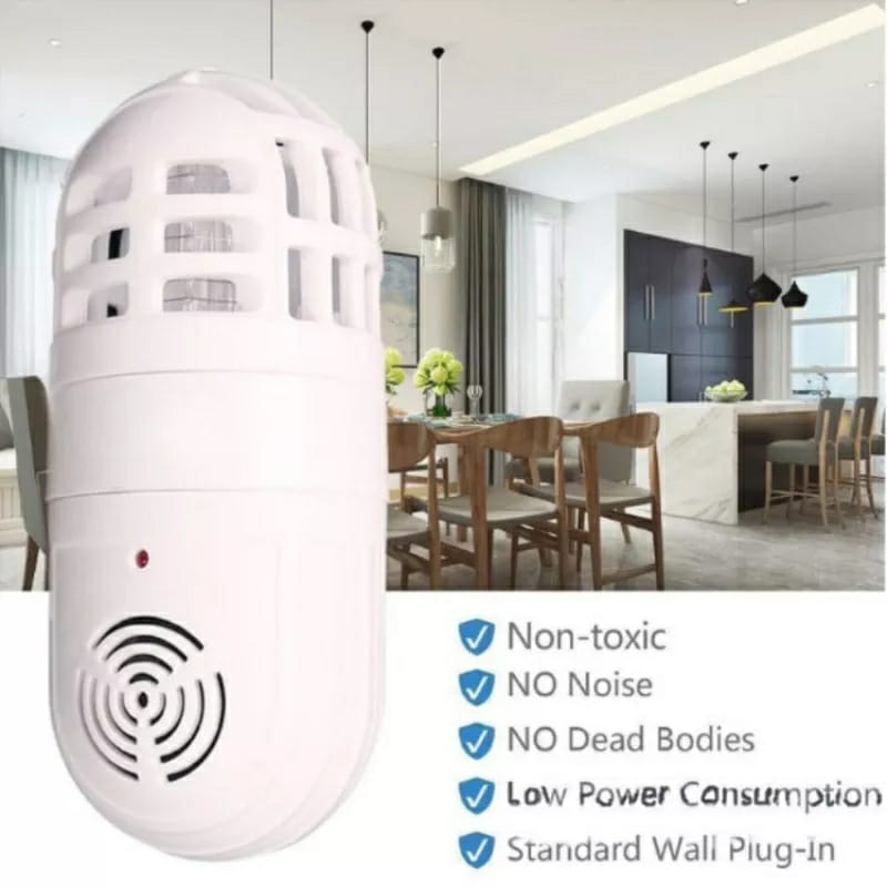 Répulsif antiparasitaire ultrasonique 2en1 et zapper d'insectes piège à lampe électrique