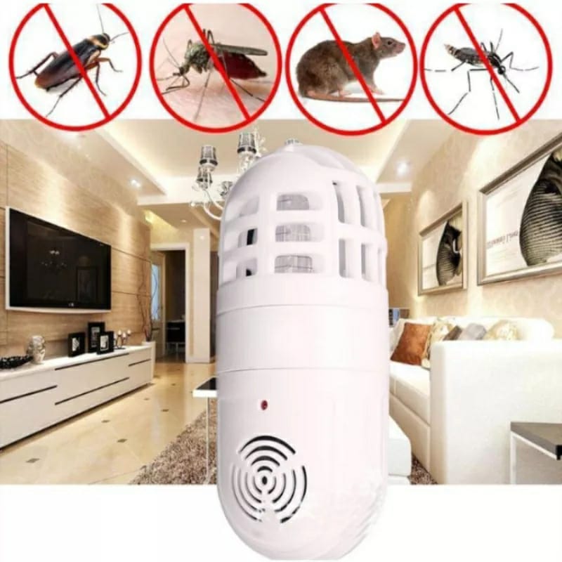 Répulsif antiparasitaire ultrasonique 2en1 et zapper d'insectes piège à lampe électrique
